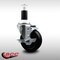 Service Caster 4'' SS Soft Rubber Swivel 1-3/8'' Expanding Stem Caster with Brake SCC-SSEX20S414-SRS-TLB-138 - alternate 4